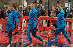 Gravy Wrestling 2018 - Blue Dab a Dee Collage