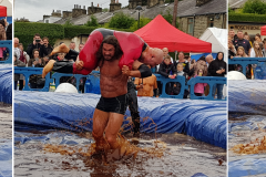 Gravy Wrestling 2018 - Mud Man and incredibly slippy 2 Collage